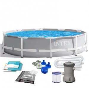 Intex basen ogrodowy stelażowy z pompą 305x76 cm 3w1