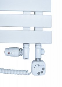 Grzałka elektryczna 600 W do grzejnika łazienkowego biała