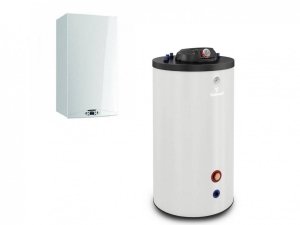 Ariston HS Premium dwufunkcyjny + Galmet Fusion zbiornik warstwowy 100 litrów