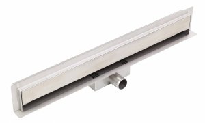 Odpływ liniowy ścienny 60 cm odwodnienie liniowe Flow 600 stal nierdzewna