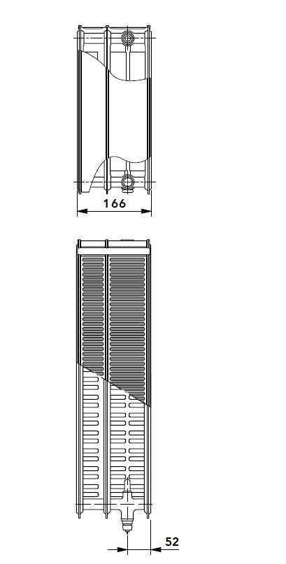 Grzejnik stalowy Cosmo KV33 900x400 kaloryfer trójpłytowy +uchwyty