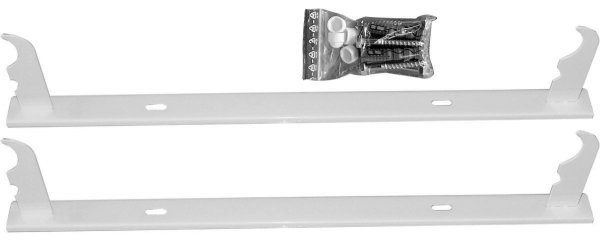 Uchwyt grzejnika aluminiowego Wieszak listwowy H350 Komplet