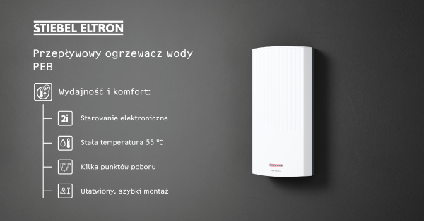 Stiebel Eltron PEB 18 kW przepływowy ogrzewacz wody 400 V 