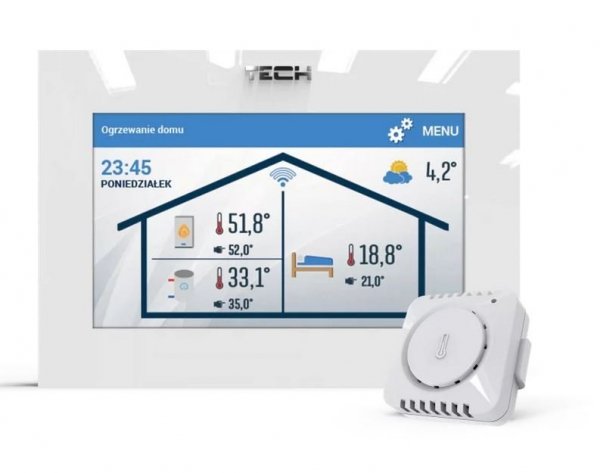 Tech ST-2801 WiFi regulator temperatury do kotła gazowego OpenTherm