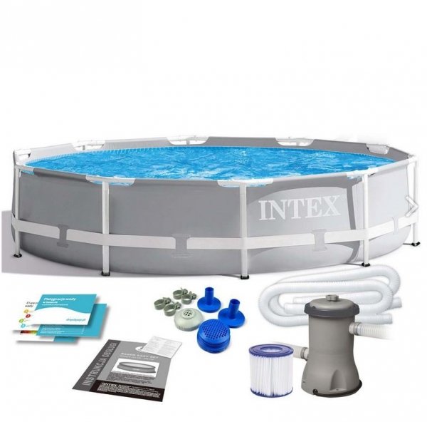 Intex basen ogrodowy stelażowy z pompą 305x76 cm 3w1