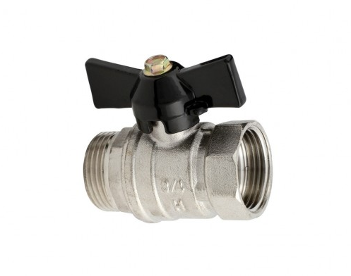 Zawór kulowy z motylkiem 1&quot; Gw/Gz DN 25 PN 25