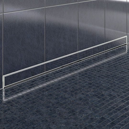 Odpływ liniowy ścienny 100 cm odwodnienie liniowe Flow 1000 stal nierdzewna