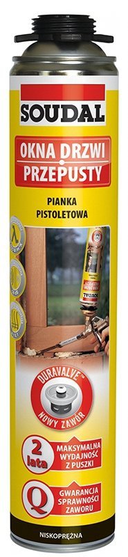 Soudal Piana montażowa pistoletowa niskoprężna 750