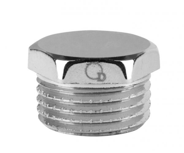 Korek chromowany 1/2&quot; Gz mosiężny