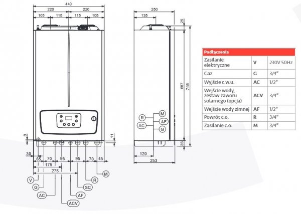 kocioł gazowy Immergas VICTRIX TERA V2 28 EU piec kondensacyjny dwufunkcyjny