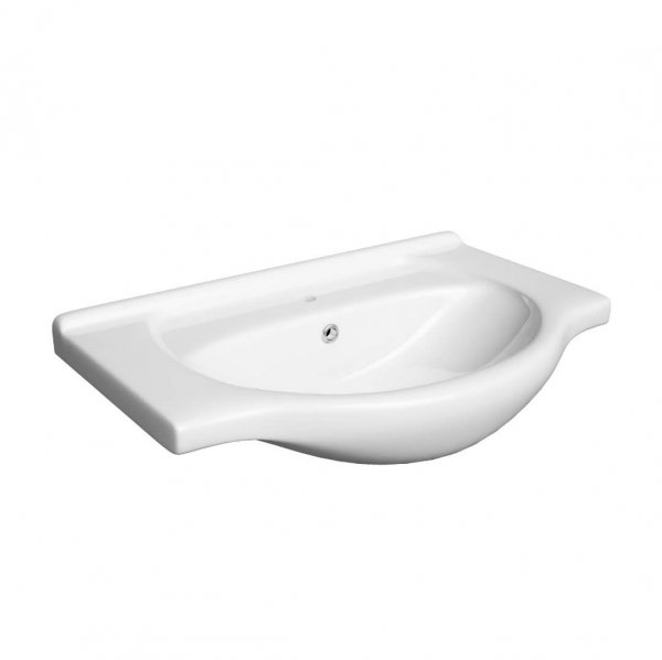 Umywalka Defra Roberto 50 Ceramiczna biała meblowa 50x41 cm