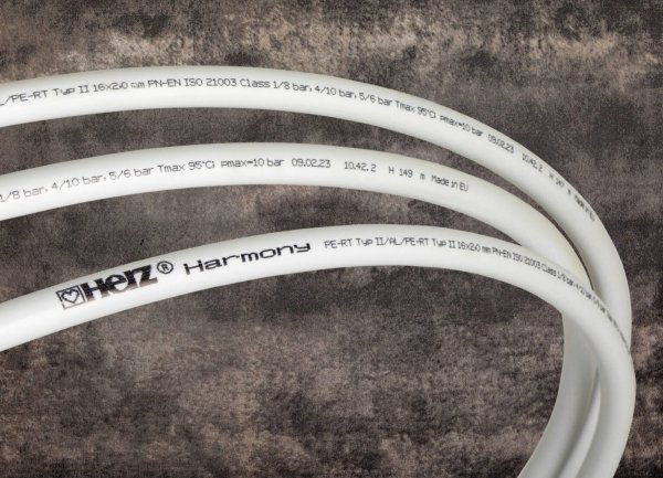 Rura Herz Harmony 16x2.0 wielowarstwowa PE-RT/AL/PE-RT Rura do ogrzewania z wkładką aluminiową 600 metrów