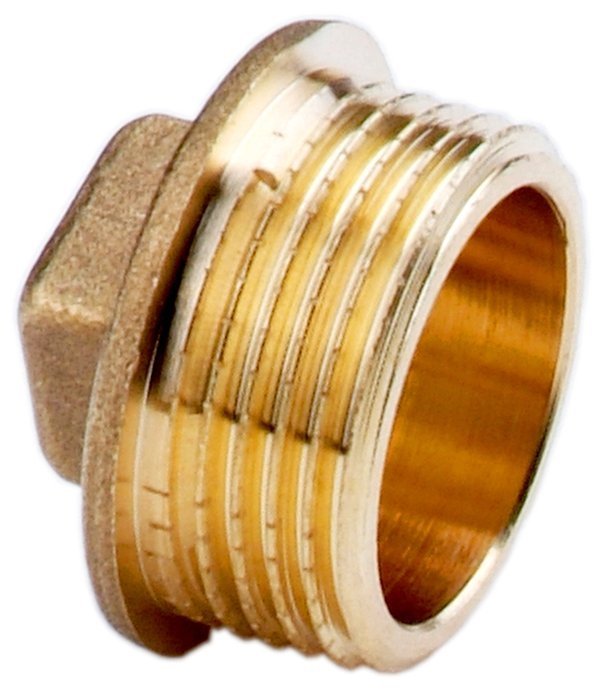 Korek mosiężny 3/8&quot; DN 10 Wzmocniony