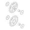 Kółka przerzutki Shimano RD-M410 – górne i dolne