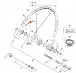 Szprycha Shimano WH-RS80-A-C24-R 302 mm