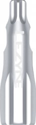 Nakrętki wentyli Lezyne CNC TLR Valve Cap — srebrne, Presta (wykrętak rdzenia + Torx T25), 2 szt.