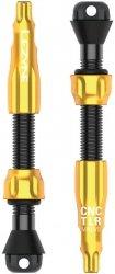 Zawory tubeless Lezyne Tubeless Valve CNC Pro 44 mm — złote