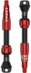 Zawory tubeless Lezyne Tubeless Valve CNC Pro 44 mm — czerwone 