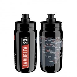 Bidon Elite FLY Teams 2023 Vuelta Black Map 550 ml