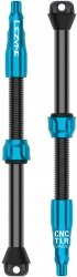 Zawory tubeless Lezyne CNC TLR Valve Pro 80 mm — niebieskie