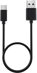 Kabel ładujący Lezyne USB-C → USB-A 30 cm — czarny