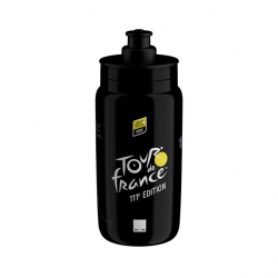 Bidon Elite FLY Teams 2024 Tour de France Black Map 550 ml
