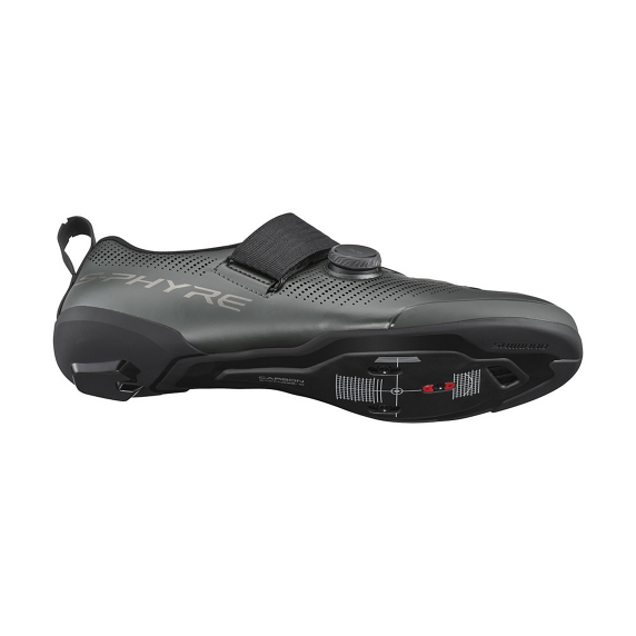 Buty triathlonowe Shimano S-PHYRE SH-TR903 — Matte Gunmetal, rozmiar 44 (SPD-SL)