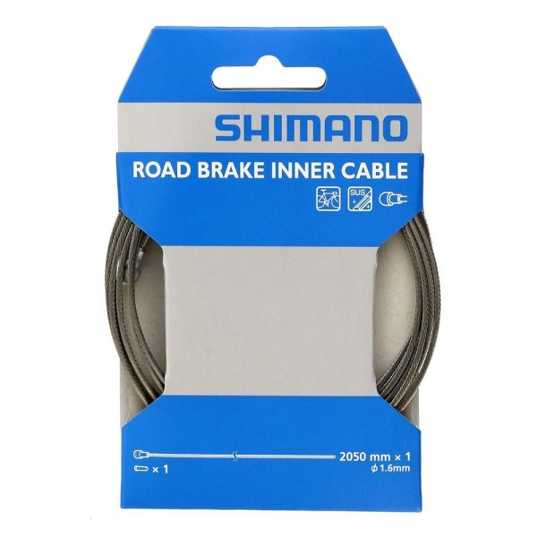 Linka hamulca szosowa Shimano nierdzewna 1.6x2050