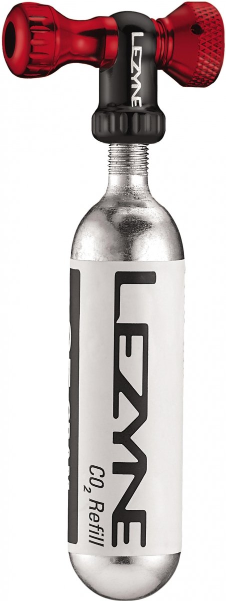 Pompka CO₂ Lezyne Control Drive CNC — czerwona