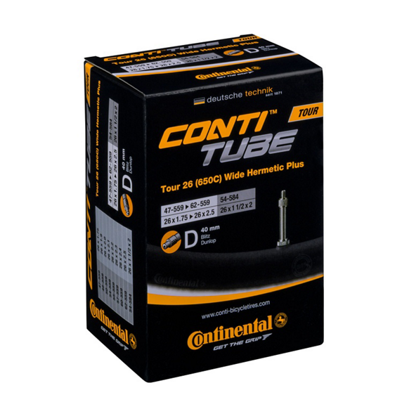 Dętka Continental Tour 26 Wide Hermetic Plus Dunlop 40 mm