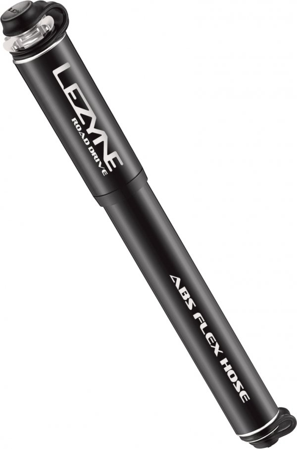 Pompka ręczna Lezyne Road Drive Medium — czarna (black glossy), 160 PSI / 11 bar