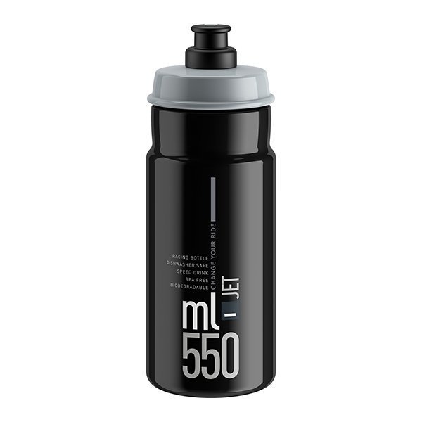 Bidon ELITE Jet Czarny Szary 550ml