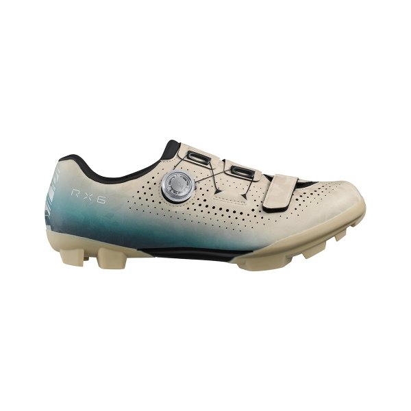 Buty gravel Shimano SH-RX600 — beżowo-niebieskie, 46 (29,2 cm)