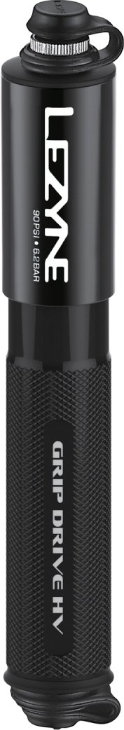 Pompka ręczna Lezyne Grip Drive HV Small — czarna, 90 PSI