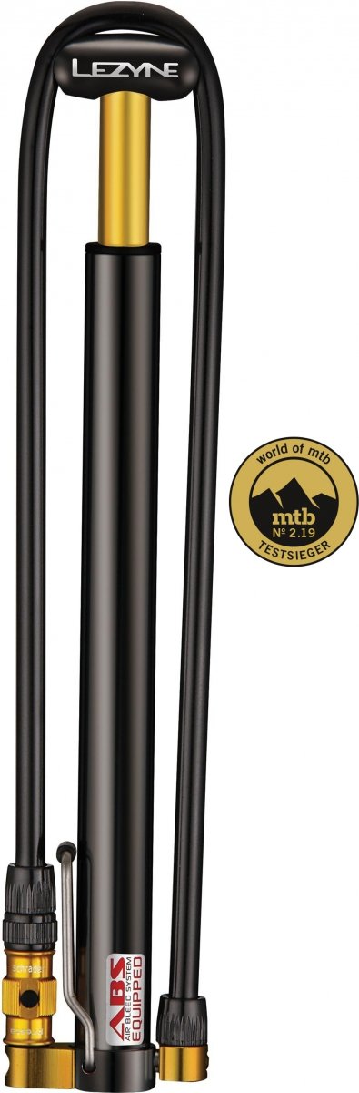 Pompka Lezyne Mini CNC Micro Floor Drive HV — czarna, 90 PSI / 6,2 bar