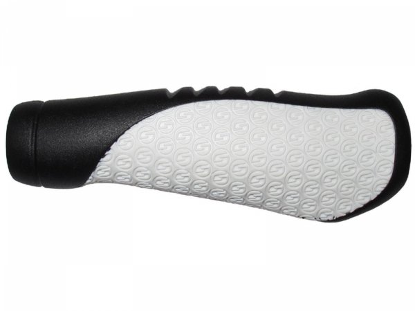 Chwyty SRAM Comfort Grips — czarno-białe, 133 mm (para)