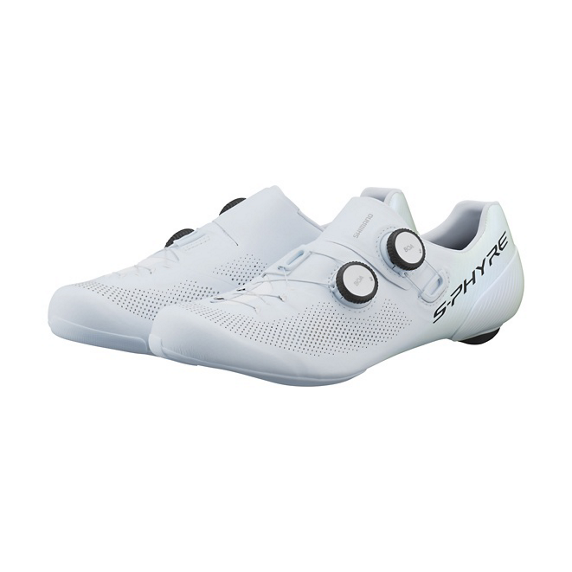Buty szosowe Shimano S-PHYRE SH-RC903 Wide — białe, rozmiar 45 (SPD-SL)