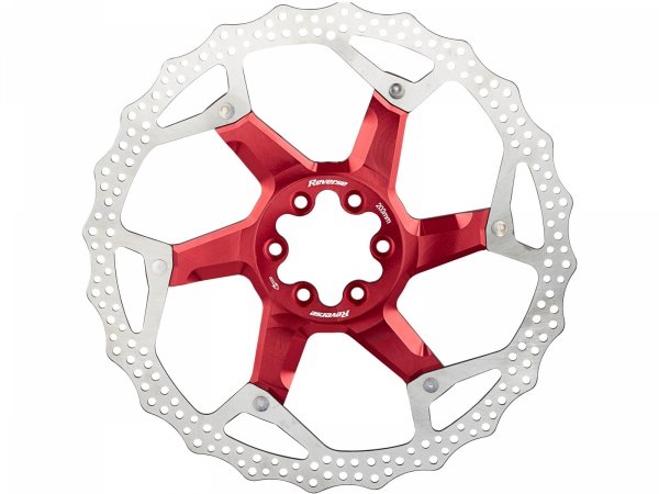 Tarcza hamulcowa REVERSE Aluminium/Stal 203 mm czerwona 6-śrub