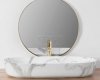 REA - Umywalka Ceramiczna Nablatowa CLEO 81 Marmo Shiny