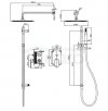 CERSANIT - Set b257 zestaw podtynkowy CREA chrom z baterią wannowo-natryskową  S952-008