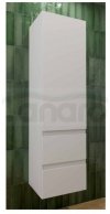 AQUAFORM - słupek łazienkowy wiszący 1D 2S OTTIMA biały połysk 40x140x32  AQ.401-1204011