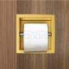 BALNEO Wall Box Paper 1 Uchwyt na papier wbudowany w ścianę ZŁOTY ze stali nierdzewnej