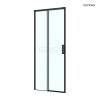 Oltens Breda drzwi prysznicowe 110 cm czarny mat/szkło przezroczyste 21214300