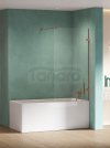 NEW TRENDY Parawan nawannowy Eventa Copper Shine, jednoelementowy, wspornik skośny 90x150 EXK-5697