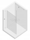 NEW TRENDY Kabina prysznicowa NESTA WALK-IN U 110x200 szkło czyste 8mm Active Shield 2.0 - WSPORNIK SUFITOWY K-1718-WS