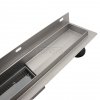 AQUALINE Odpływ liniowy przyścienny 2w1 ze stałym syfonem 70cm LS04700