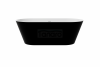 BESCO Wanna wolnostojąca Deeva B&W 180x80 + maskownica odpływu biała #WWA-180-DBW
