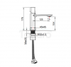 LAVEO Bateria umywalkowa z korkiem TORES BVT_022D