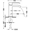 TRES CUADRO Bateria jednouchwytowa umywalkowa-00611001