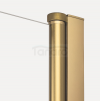 NEW TRENDY Kabina prysznicowa New Soleo Gold Brushed, pięciokątna, asymetryczna, drzwi pojedyncze 100x80x195 K-3584